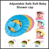 HOMELY24 Adjustable Safe Soft Bathing Baby Shower Cap | Wash Hair Baby Cap to Protecting Babies' Eyes and Face-thumb4