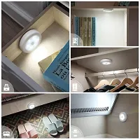 HOMELY24 Round Shape 8 Led Motion Sensor Induction Led Light for Hallway, Wardrobe, Basement, Cupboard, Garage-thumb2