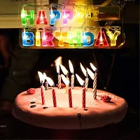 HOMELY24 Decorations Plastic Happy Birthday Lights | 13 Led Letter Battery Operated String Lights | Outdoor String Lights-thumb1