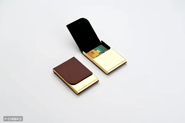 Stylish Card Holder Slim Metal Card Case For Women And Men-thumb0