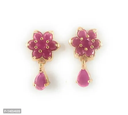 CUTE GOLD One Gram Gold Plated Fashion Jewellery Traditional Covering Earring for Women  Girls