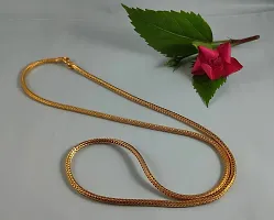 CUTE GOLD 1 Gram Micro Gold Plated  Copper Traditional Designer Fashion Jewellery Chain for Women-thumb2