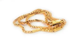 CUTE GOLD 1 Gram Micro Gold Plated  Copper Traditional Designer Fashion Jewellery Chain for Women-thumb3