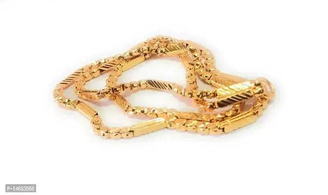 CUTE GOLD 1 Gram Micro Gold Plated  Copper Traditional Designer Fashion Jewellery Chain for Women-thumb4