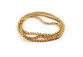 CUTE GOLD 1 Gram Micro Gold Plated  Copper Traditional Designer Fashion Jewellery Chain for Women-thumb3