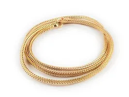 CUTE GOLD 1 Gram Micro Gold Plated  Copper Traditional Designer Fashion Jewellery Chain for Women-thumb3