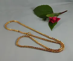 CUTE GOLD 1 Gram Micro Gold Plated  Copper Traditional Designer Fashion Jewellery Chain for Women-thumb2