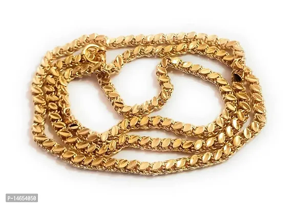 CUTE GOLD 1 Gram Gold Plated Fashion Jewellery Traditional Covering Muruku Thali Saradu Chain for Women  Girls-thumb0