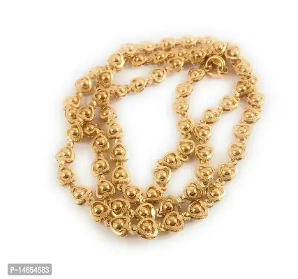 CUTE GOLD 1 Gram Micro Gold Plated  Copper Traditional Designer Fashion Jewellery Chain for Women