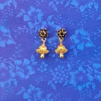 CUTE GOLD One Gram Gold Plated Fashion Jewellery Traditional Covering Earring for Women  Girls-thumb1
