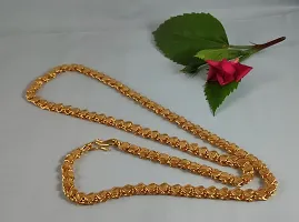 CUTE GOLD 1 Gram Gold Plated Fashion Jewellery Traditional Covering Muruku Thali Saradu Chain for Women  Girls-thumb2