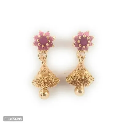 CUTE GOLD One Gram Gold Plated Fashion Jewellery Traditional Covering Earring for Women  Girls