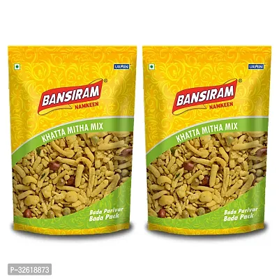 Bansiram Namkeen Khatta Mitha Mix Combo Pack (2 X 400GM)-thumb0