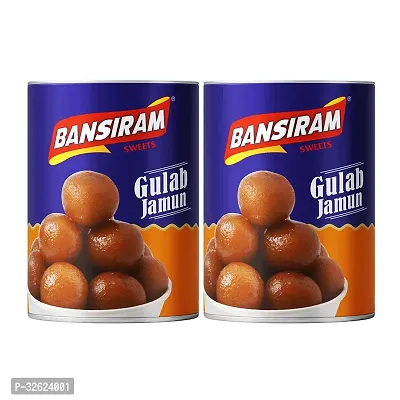 Bansiram Sweets Gulab Jamun Tin Combo (Pack of 2 Kg)-thumb0