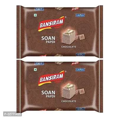 Bansiram Sweets Soan Papdi Chocolate Box (Pack of 2 - 250GM) - 500GM-thumb0