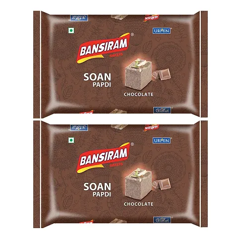 Bansiram Sweets Soan Papdi Chocolate Box (Pack of 2 - 250GM) - 500GM