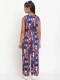 Multicolor Floral Print Crepe Jumpsuit-thumb1