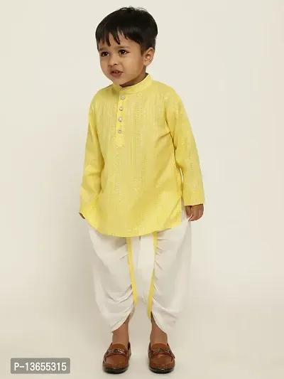 Fabulous Yellow Cotton Striped Others For Boys-thumb0