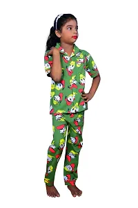 Comfortable  Attractive Cotton Printed Boy  Girls Night Suit and Dress Pack of 1-thumb1