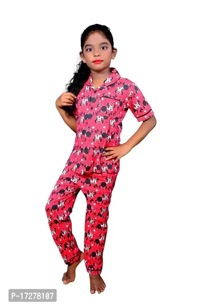 Comfortable  Attractive Cotton Printed Boy  Girls Night Suit and Dress Pack of 1