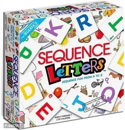 Viha Sequence Letter Game - Sequence Game from A-Z for Kids 3 Years Plus Educational Board Games Board Game-thumb0