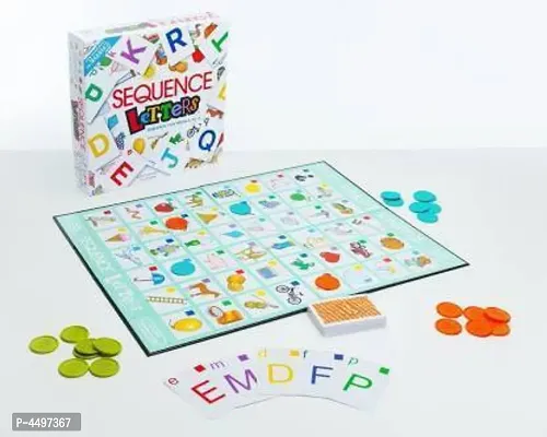 Viha Sequence Letter Game - Sequence Game from A-Z for Kids 3 Years Plus Educational Board Games Board Game-thumb2