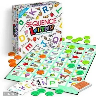 Viha Sequence Letter Game - Sequence Game from A-Z for Kids 3 Years Plus Educational Board Games Board Game-thumb3
