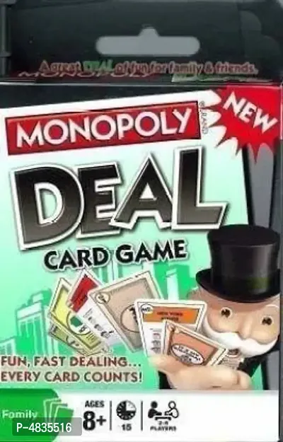 Monopoly Deal Card Game Family Card Game for Adults & Kids Party & Fun Games Board Game