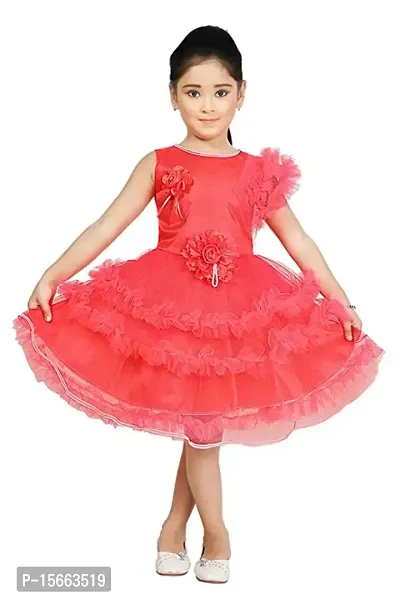 Stylish girls Net Frock-thumb0