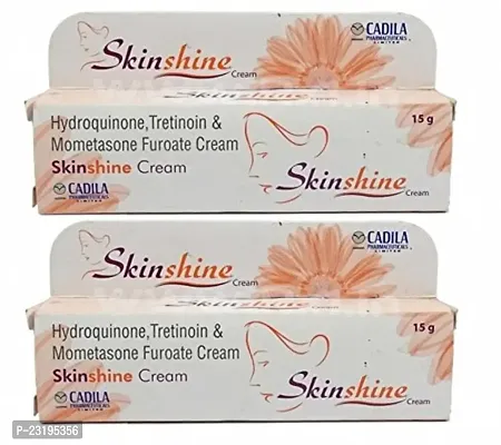 Skin Shine Cream for Scars, Pimples, Acne, Burn Marks, 15g each (Pack of 2)| Sidhpursh Unisex Face Cream-thumb0