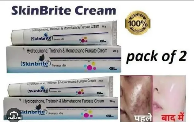 SKINBRITE CREAM  Removes Pimples  Blackheads, For Acne Prone Skin, Natural PACK OF 2