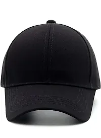 Street Style Black Fashion Cap For Men-thumb1