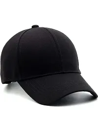 Street Style Black Fashion Cap For Men-thumb2