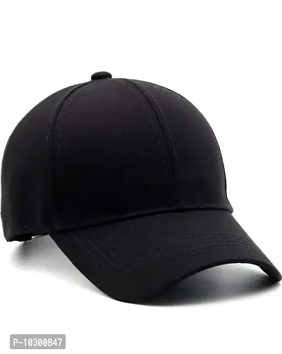 Street Style Black Fashion Cap For Men-thumb3