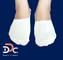 3 pairs ankle length cotton socks for women-thumb1