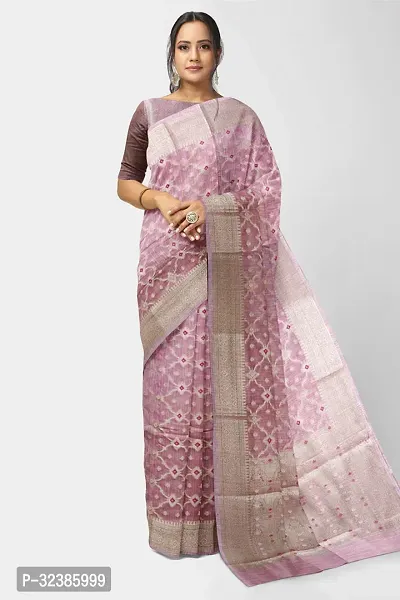 Stylish Cotton Silk Saree with Blouse piece-thumb0