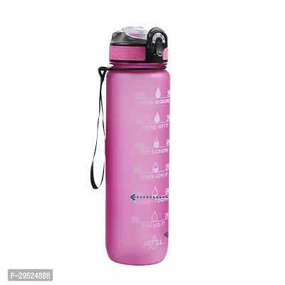 Stylish Plastic Motivational Water Bottle, 1ltr