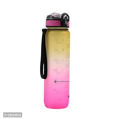 Stylish Plastic Motivational Water Bottle, 1ltr