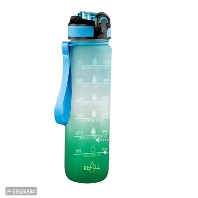 Stylish Plastic Motivational Water Bottle, 1ltr