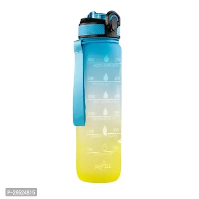 Stylish Plastic Motivational Water Bottle, 1ltr