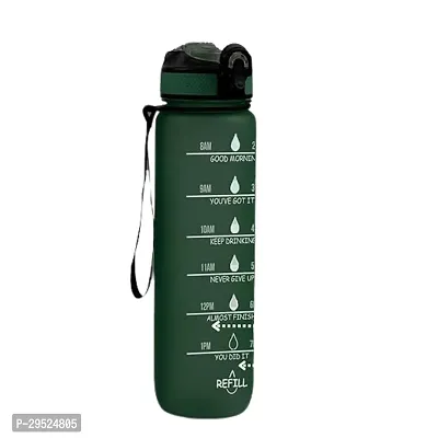 Stylish Plastic Motivational Water Bottle, 1ltr