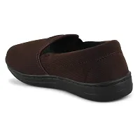 Trendy Brown Solid Loafers-thumb3