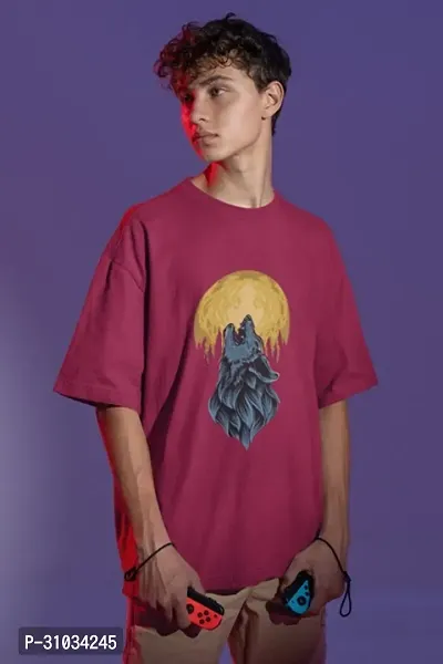 Stylish Printed Oversized Tshirt For Men-thumb0