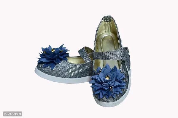 blue flower sandal for girls-thumb0