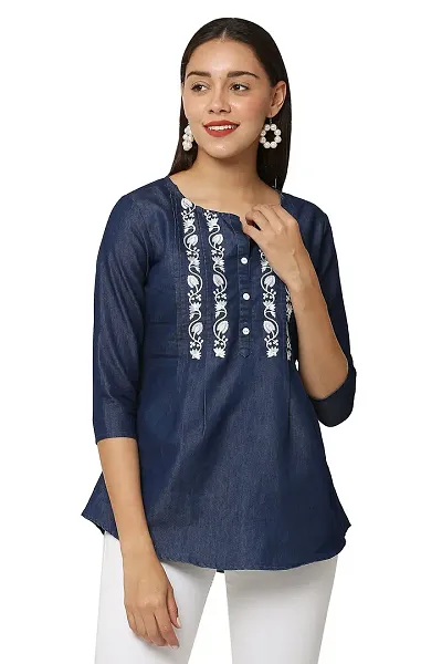 AVYANNA Stylish Women's Embroidered Tunic