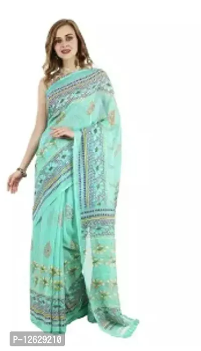 Stylish Georgette Printed Women Saree with Blouse Piece