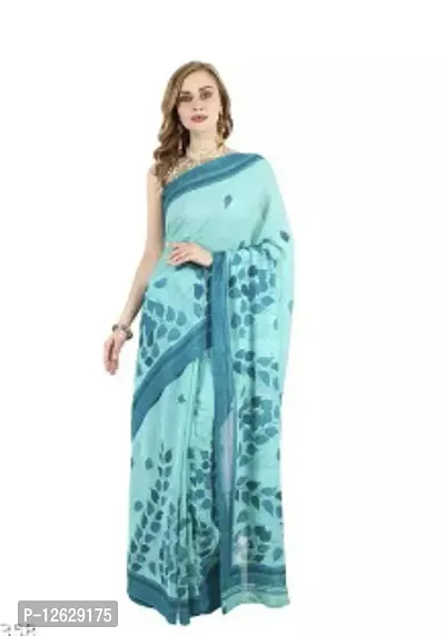 Stylish Georgette Printed Women Saree with Blouse Piece