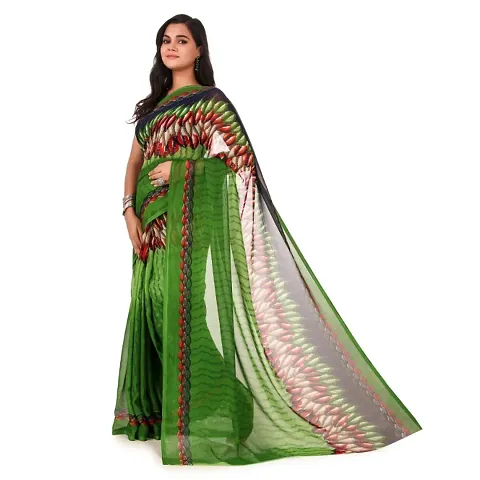 Elegant Georgette Saree with Blouse piece 