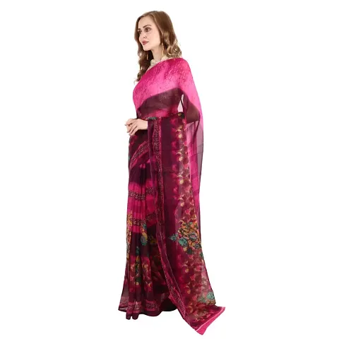 colored georgette saree