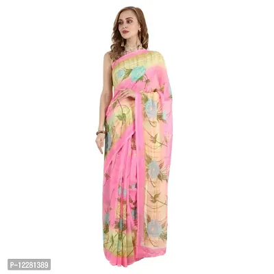 Printed Georgette Sari for Casual Wear-thumb0